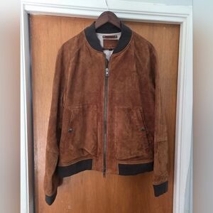 Coach Men's 100% Goat Suede Bomber Jacket - As Seen on Bradley Cooper XL